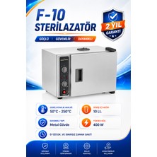 Tagesan F10 Sterilizasyon Cihazı | 10 Litre Kuru Hava Sterilizatörü, Kuaför, Güzellik Merkezi ve Klinik Kullanımına Uygun