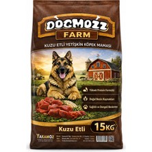 Dogmozz Farm Kuzu Etli Yetişkin Köpek Maması 15 kg – Tam ve Dengeli Kuru Köpek Maması, Premium Beslenme