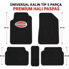 EP Garaj Otomotiv Üniversal Kalın Tip Premıum Halı Paspas Takımı – 5 Parça