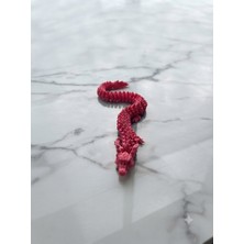 Yk 3D Store 3 Boyutlu Baskı Hareketli Kırmızı Ejderha Figürü