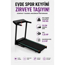 Relax Hidrolik Katlanabilir Yürüme ve Koşu Bandı 1,25 hp Motor Gücü ile 14 Km Hız Özelliği