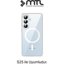Mtl Samsung S25 Uyumlu Animasyonlu Şeffaf Magsafe Şarj Destekli Sararmayan Sert Origin Kılıf
