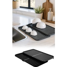 Omilife Genişleyebilir Bulaşıklık Tezgah Üstü Bulaşık Düzenleyici Tabaklık Bardaklık Kurutmalık