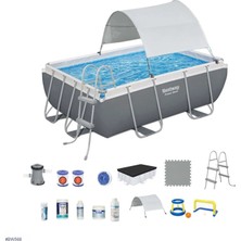 Bestway Gölgelikli Prefabrik Havuz Seti 282X196X84CM BW568 56629