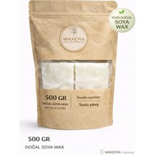 Waxera %100 Doğal Soya Wax 500 gr – Blok Form | Parafin Içermez | Temiz Yanış | Mum Yapımı Için Ideal