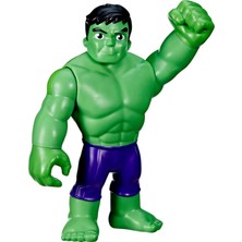 Mey İthalat Marvel Spidey And His Amazing Friends 22,5 cm Uzunluğunda Büyük Boy Hulk Aksiyon Figürü, Okul Öncesi