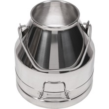 Melasty Süt Sağma Makinesi Paslanmaz Süt Güğümü (20 Litre Tek Saplı Kapaksız Ø180 mm Dar Ağız)