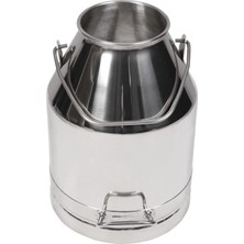 Melasty Süt Sağma Makinesi Paslanmaz Süt Güğümü (30 Litre Tek Saplı Kapaksız Ø208 mm Geniş Ağız)