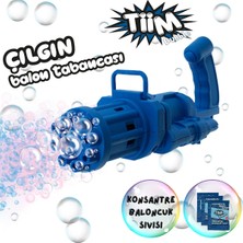Birlik Oyuncak Tiim Bubble 8 Çıkışlı Otomatik Baloncuk ve Balon Tabancası – Mavi