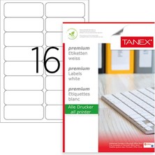 Taneks Tanex Laser Etiket TW-2016 99,1X34 mm 100 Adet
