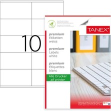 Taneks Tanex Laser Etiket TW-2610 105X57MM 100ADET