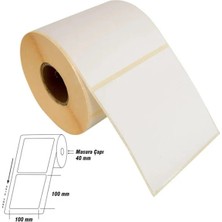 Taneks Tanex Eco Termal Barkod Etiketi 100 mm x 100 mm 40 mm Çaplı  500'LÜ 1 Rulo
