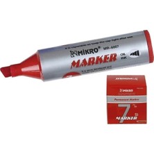 Mikro Jumbo Markör Kalem 6007 Kırmızı 10 gr 12’li Paket