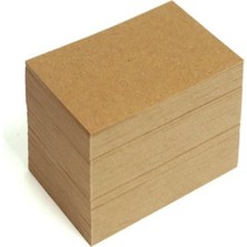 Esila Kağıtçılık 50 Adet Kraft Baskısız Boş Kart - Kartvizit - Not Kartı - Hediye Notu -Boş Kraft Kağıt (0,07 Kg)