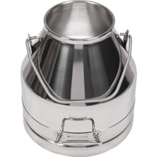 Melasty Süt Sağma Makinesi Paslanmaz Süt Güğümü (20 Litre Tek Saplı Kapaksız Ø208 mm Geniş Ağız)