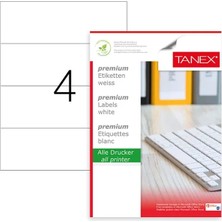 Taneks Tanex Laser Etiket TW-2404 210X74,25 100 Adet
