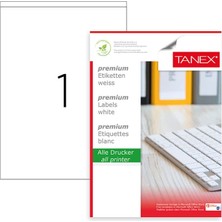 Taneks Tanex Laser Etiket TW-2294 210X294,86 mm 100 Adet