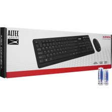 Egecen Altec Lansing ALBC6314, Siyah, 2.4ghz Kablosuz, Türkçe Q, Klavye Mouse Set