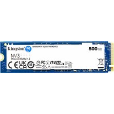 Egecen 500 GB Kıngston Nv3 M.2 Nvme Pcıe Gen4 5000/3000MBS SNV3S/500G