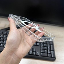 Samsung A37 Şeffaf Magsafe  Uyumlu Koruyucu Telefon Kılıfı