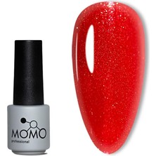 Mey İthalat Momo Professional Kalıcı Oje S025 Simli Canlı Kırmızı 4 ml