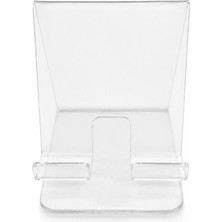 Stand Market Telefon ve Tablet Standı Masaüstü Destek Tutucu Şeffaf Pleksi Glass (10X8 Cm)