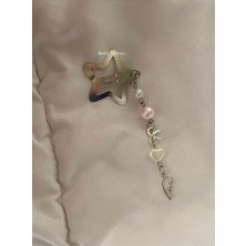 Mey İthalat Melek Kanadı Charmlı Fiyonklu Fairycore Coquette Yıldız Toka Hair Clip