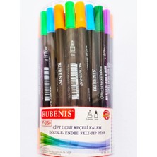 Rubenis Kırtasiye Rubenis Fineliner Çift Uçlu 13 Renk 50’li Paket