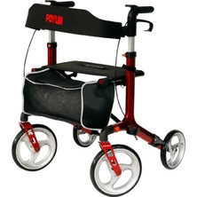 Poylin P888 Ultra Lüks Rolatör Kırmızı