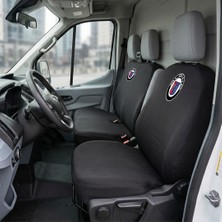 Antwax Ford Transit Siyah Penye Oto Koltuk Kılıfı - Alpına Baskılı