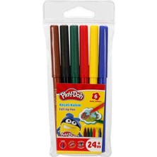 Ceren Kırtasiye Keçeli Kalem- Play-Doh 2 Mm. 6 Renk (Pvc)