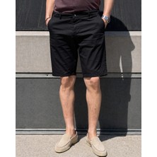 İnpool Erkek, Standart-Fit, Pamuklu, Esnek, Solmaz, Old Money Culture, Chino Şort-Bermuda 307