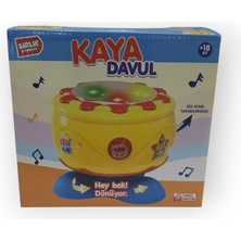 Pilli Işıklı Sesli Eğlenceli Dönen Kaya Davul