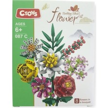 İrem Oyuncak Ctoy Building Block Flower 8'li Paket