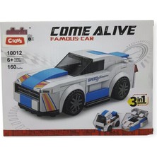 İrem Oyuncak Ctoys 161 Parça Come Alive Famous Car Blok Yarış Araçları 3in1