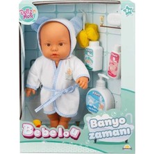 İrem Oyuncak Sunman Bebelou Banyo Zamanı Sesli Bebek Seti 35 cm S01030031