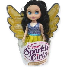İrem Oyuncak Funny Sparkle Girls Işıltılı 12 cm Mini Peri Bebek