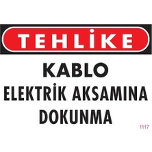 Egecen Elektrik Kablosu Uyarı Levhası 25X35 KOD:1117