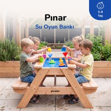 Ovlo Su Havuzlu Çocuk Aktivite Masası 3-8 Yaş Bahçe ve Teras 4 Kişilik Pınar