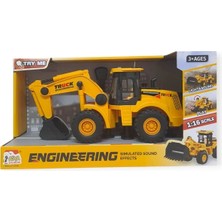 İrem Oyuncak Asya Engineering Truck 1:16 Işıklı ve Sesli Kepçe
