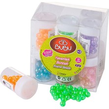 Ceren Kırtasiye Bu-Bu Yuvarlak Boncuk 12 mm 6 Renk 12’li Paket
