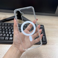 Samsung Galaxy S24FE Şeffaf Magsafe Destekli Silikon Telefon Kılıfı
