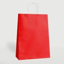 Hilal Ticaret Kağıt Torba- 25X12X31 Büküm Saplı -Kırmızı 24'lü