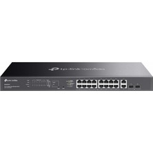 Egecen Tp-Lınk Omada ES220GMP 16 Port Gıgabıt + 2xgb Sfp+2xgb RJ45 Uplınk Cloud L2 Yönetilebilir 250W Poe Rackmount Swıtch