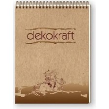 Keskin Color Bloknot Dekokraft A6 Spiralli  80 Yaprak Çizgili