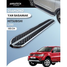 Ankatech Mitsubishi L200 4 Dıamond Krom Yan Basamak 193 cm 2006-2015 A+ Kalite