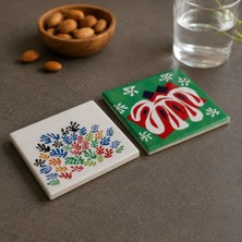 Anadolia Henri MatisseThe Cut Outs Seramik 2'li Bardak Altlığı
