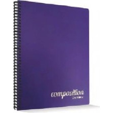 Çınar Defter Composition Plastik Kapak 80 Yaprak Spiralli Çizgili Defter