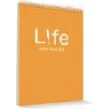 Çınar Defter Çınar Plastik Kapak Spiralli A5 Life 100 Yaprak Kareli Mukavva Arka Kapak Bloknot