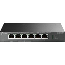 Egecen Tp-Lınk TL-SG1006PP, 6 Port, Gigabit, 4 Port Poe 64W, Yönetilemez, Metal Kasa, Masaüstü Switch